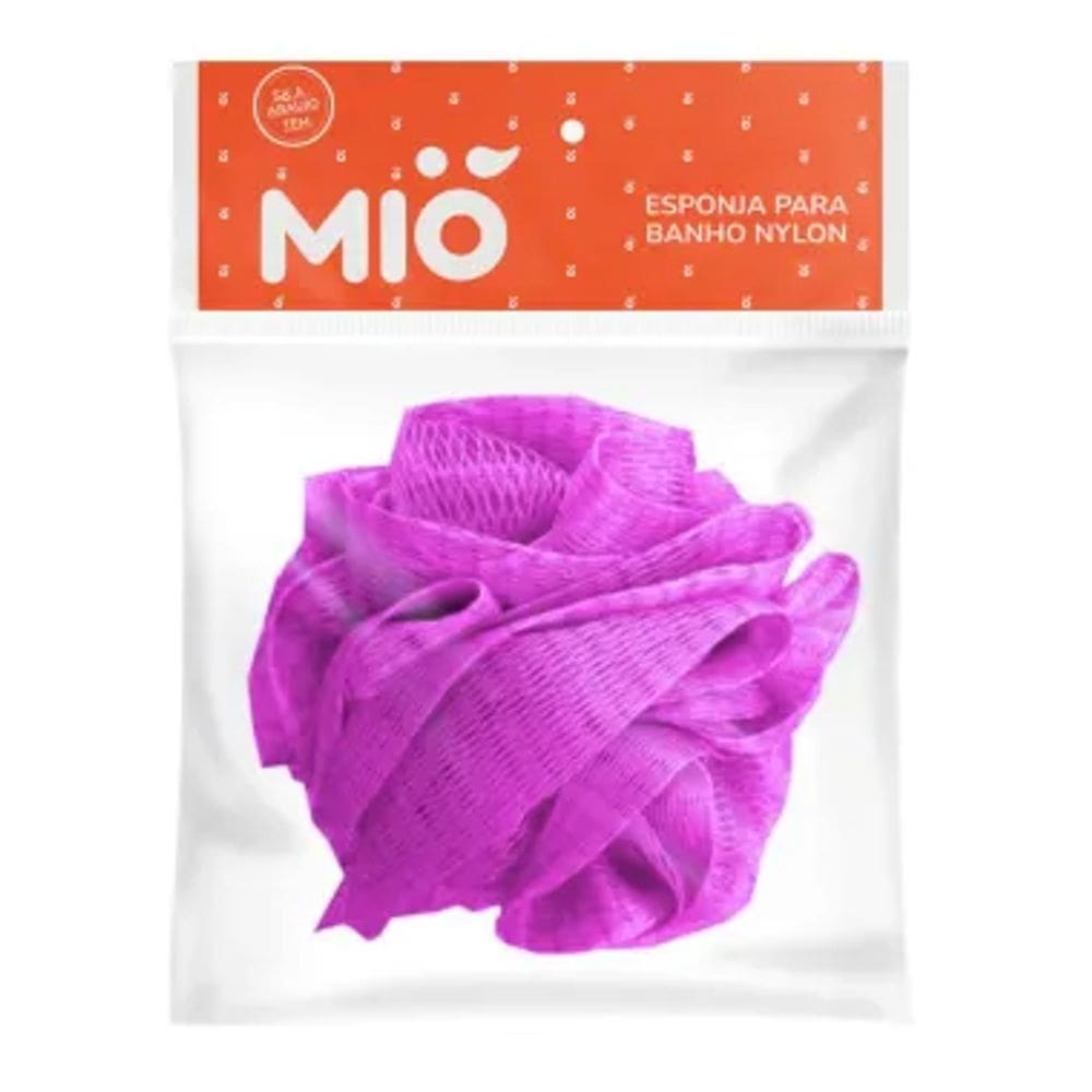 Esponja de Banho Nylon Mió Cores 1 Unidade
