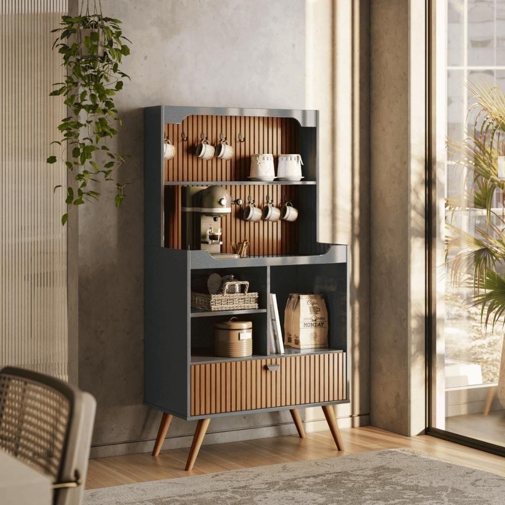 Cantinho Do Café Pequim Cinza Perolizado-tauari Ripado