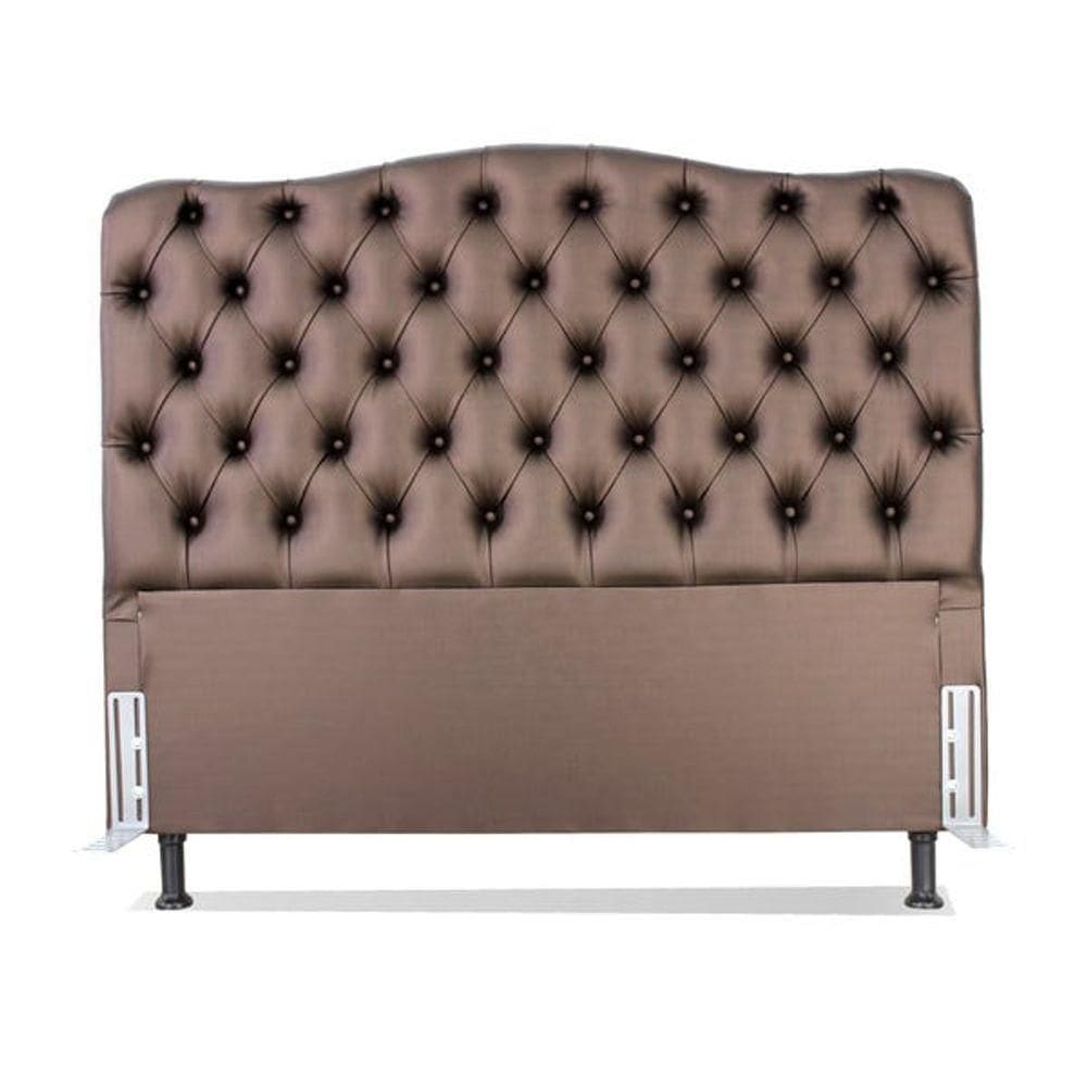 Cabeceira Queen 158 - Bello Box - Dunas Sintético Marrom