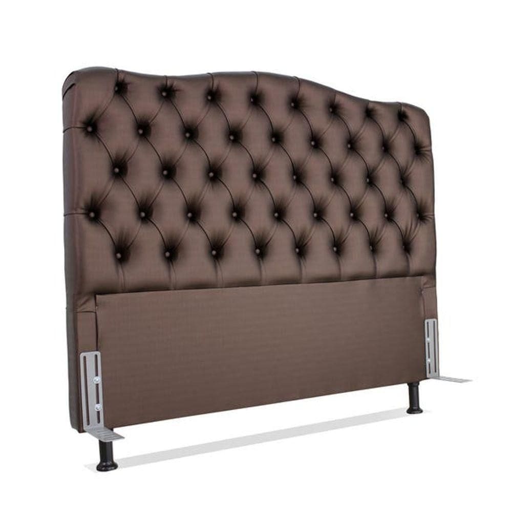 Cabeceira Queen 158 - Bello Box - Dunas Sintético Marrom