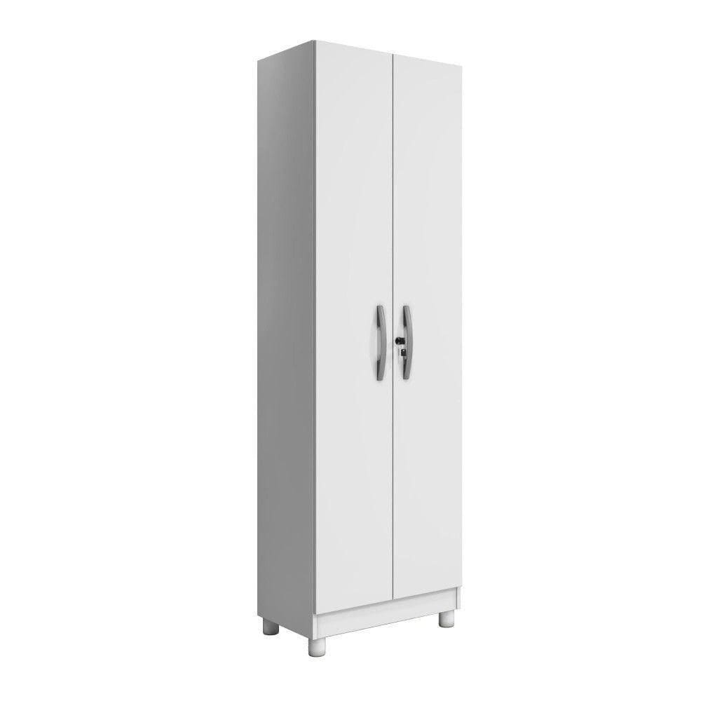 Armário Multiuso Sparta 2 Portas Com Chave Benetil Branco
