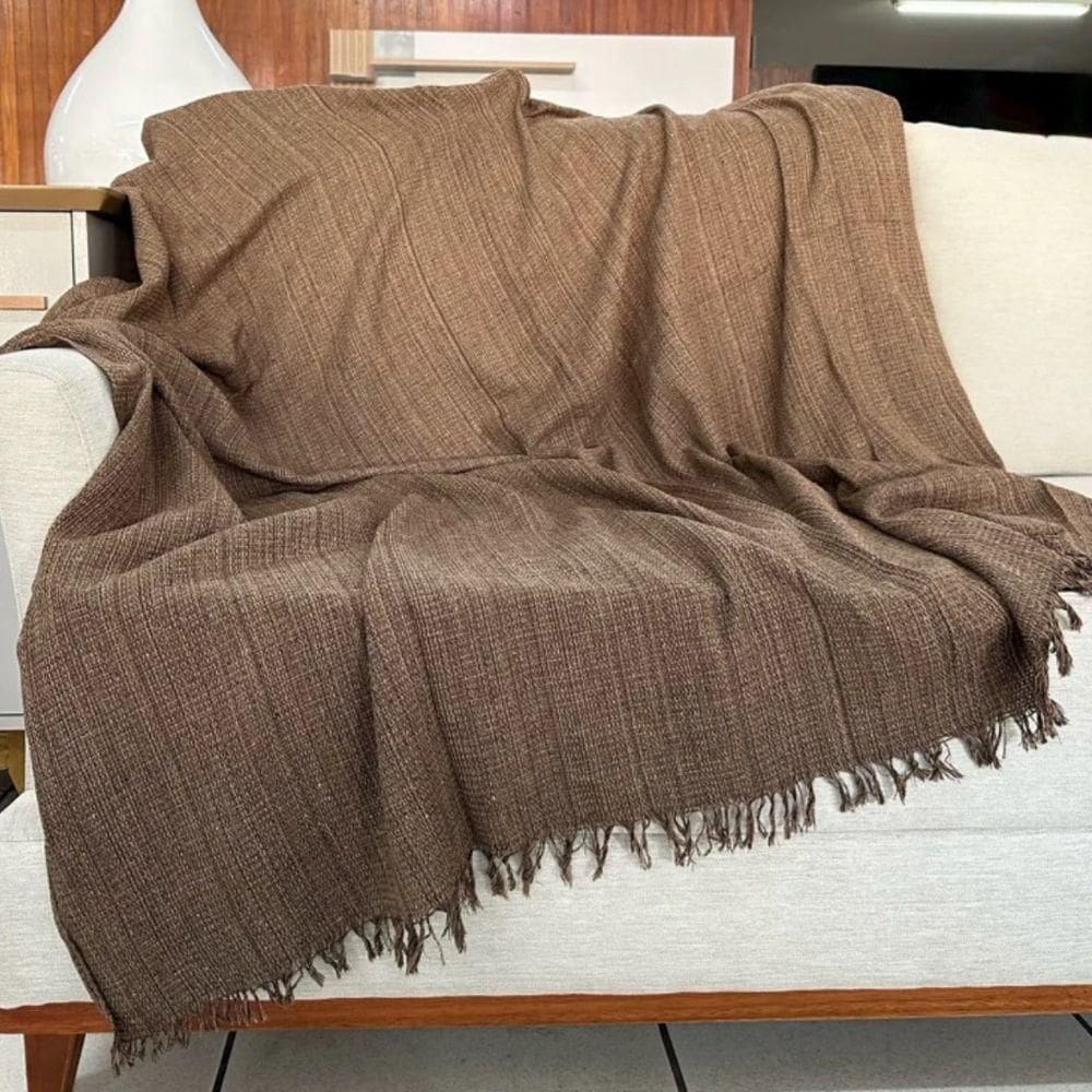 Manta Para Sofá E Cama King 3,00x1,80 Capa Protetor De Sofa Grande Gigante 2 E 3 Lugares Terracota 01 King Marrom Me