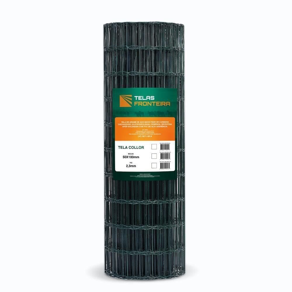 Tela Cerca Jardim Revestida Verde 1,0m X 10m - Fronteira