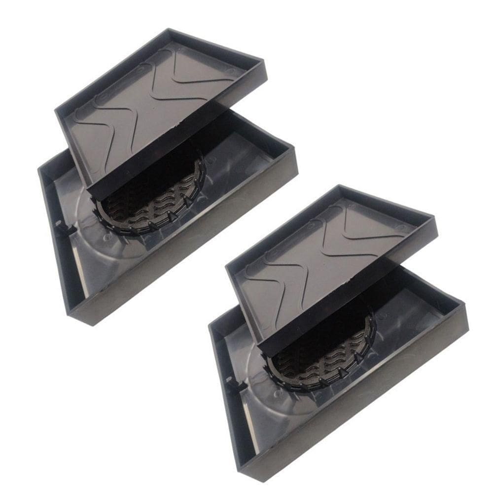 Kit 2 Ralo Oculto 15x15 Invisivel P/ Piso Porcelanato Cinza