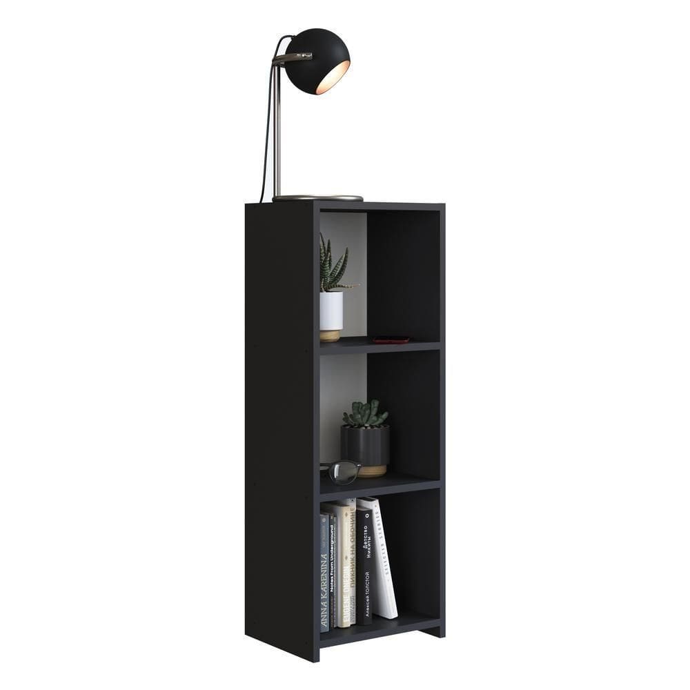 Mesa De Cabeceira Com Prateleiras Multimóveis Cr35101 Preta