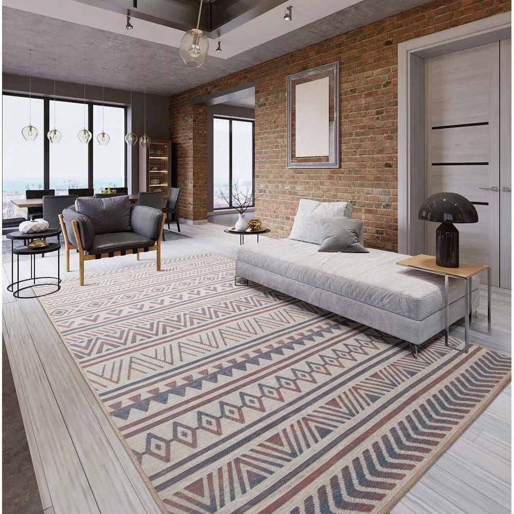 Tapete Para Sala Funcional Maia 35 Taupe 1,00x1,50m