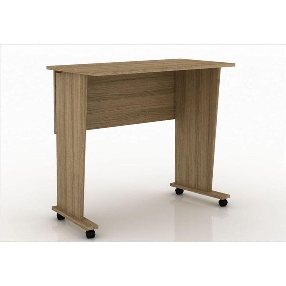 Mesa Para Com Rodízios Me4117 Amendoa - Tecno Mobili