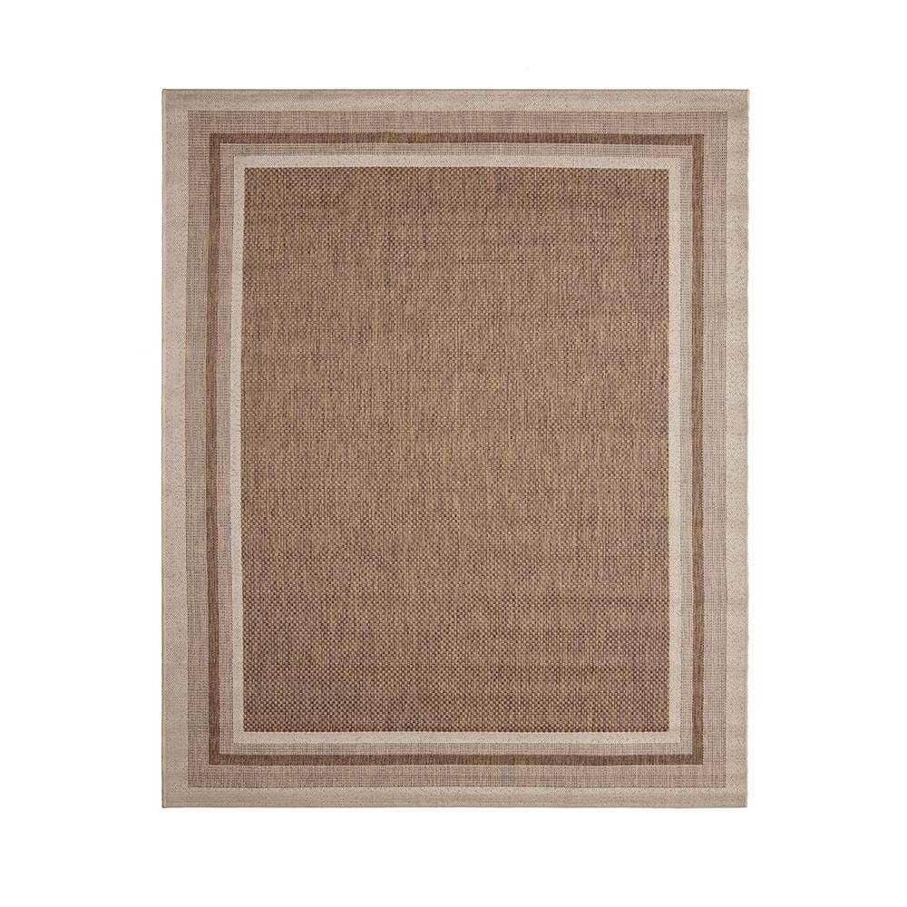 Tapete Sisal Eco Nature Moldura 87 Bege Marrom 1,50x2,00m