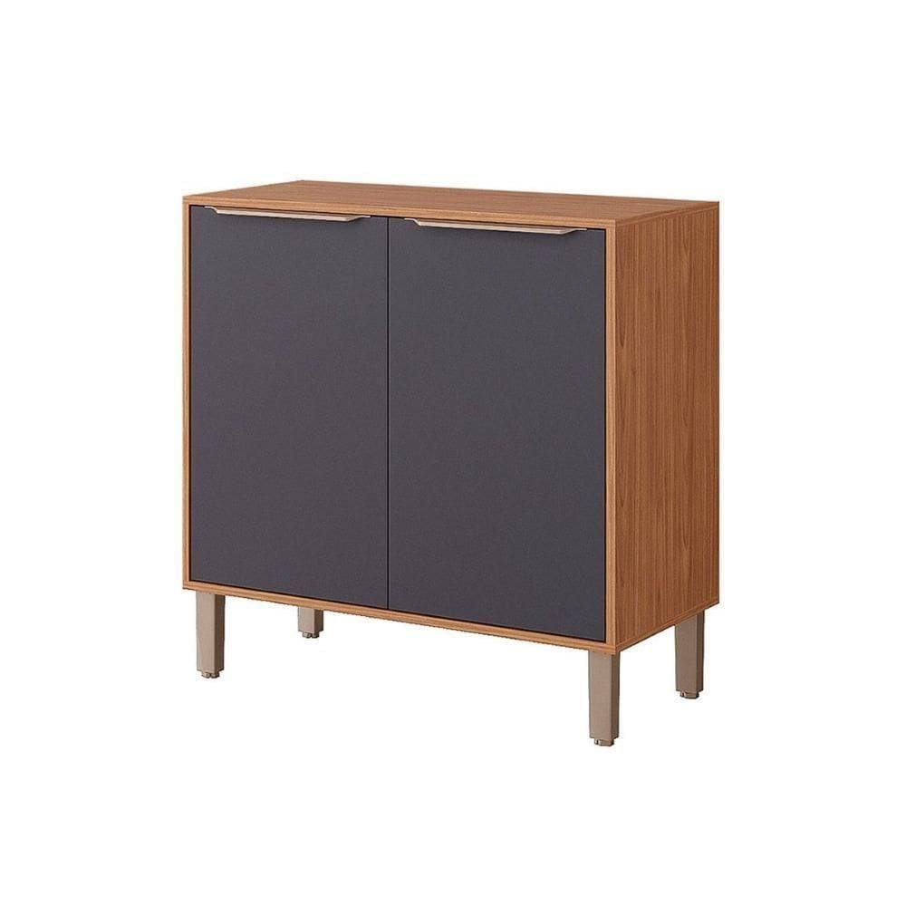 Balcão Cozinha P- Cooktop Divina C- 2 Portas 80cm Freijo-titanium - Mgm