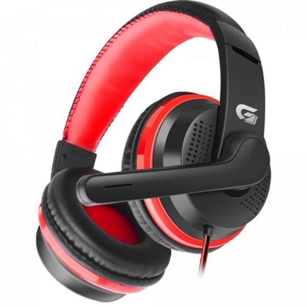Headset Gamer Spider Black Preto-vermelho Fortrek G