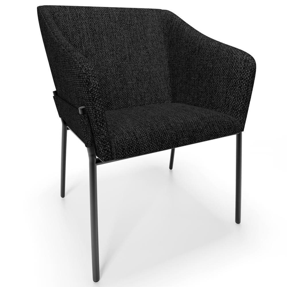 Cadeira Para Sala De Jantar Estar Living Olívia L02 Linho - Lyam Decor