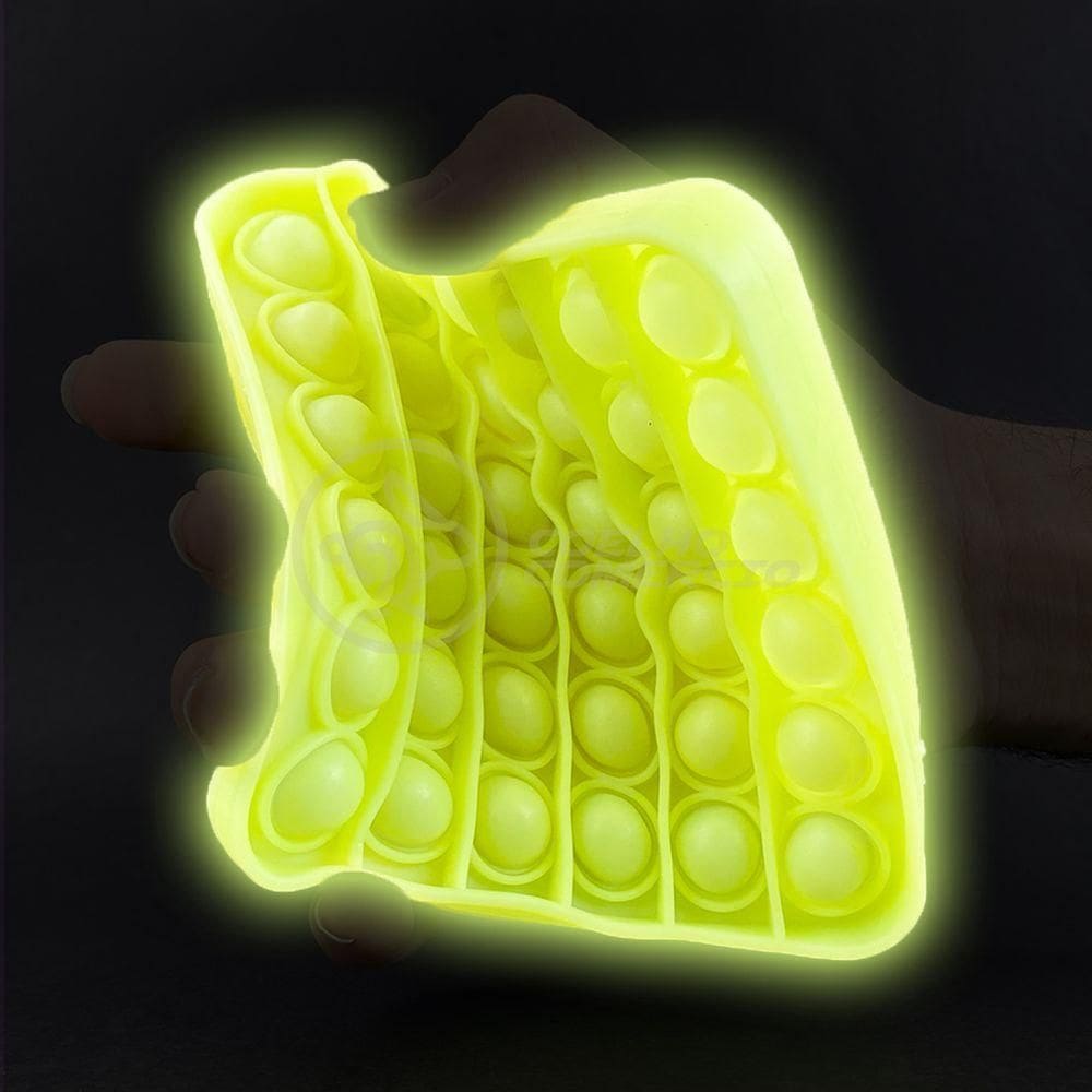 Pop It Brilha No Escuro Sensorial Amarelo