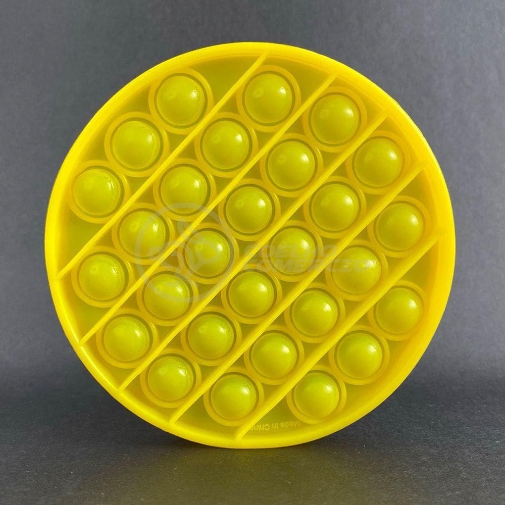 Pop It Circular Bolha Sensorial Amarelo