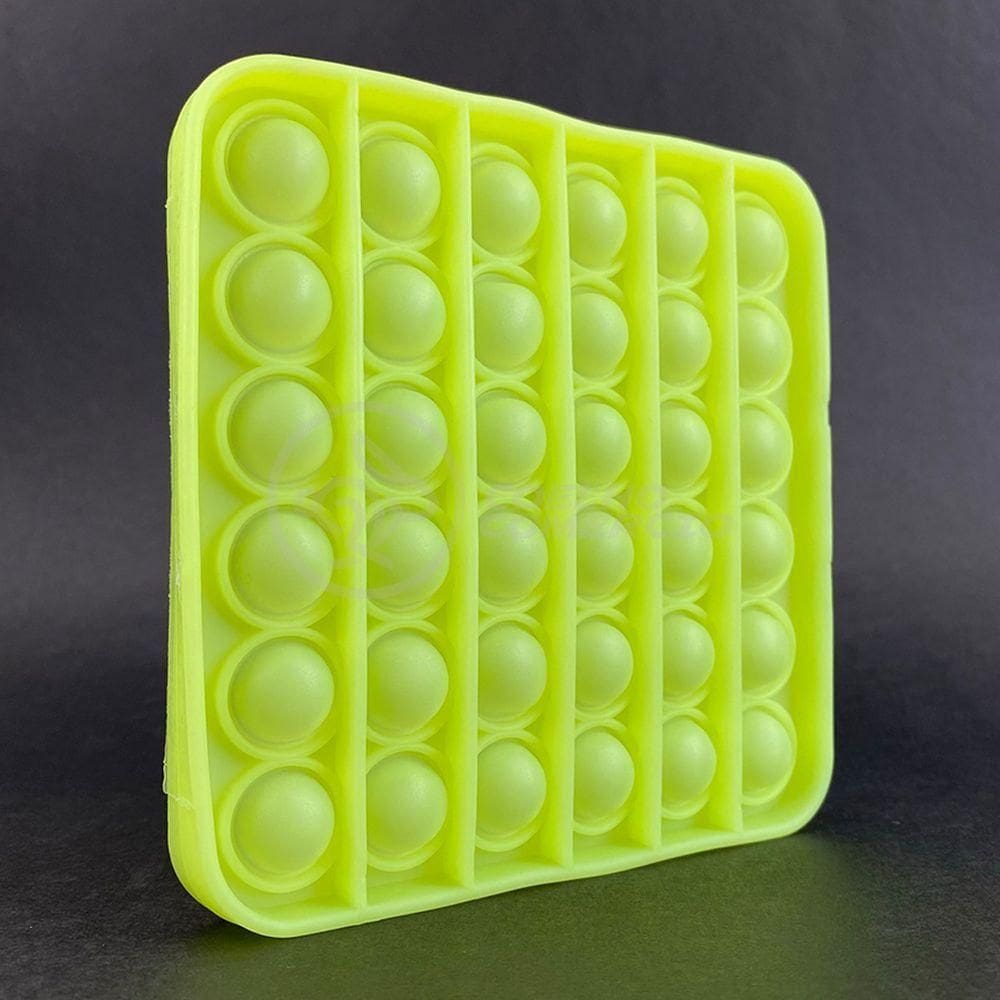 Pop It Brilha No Escuro Sensorial Amarelo