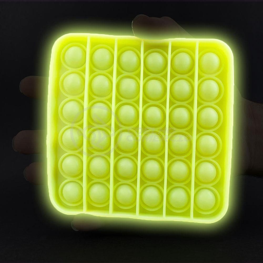 Pop It Brilha No Escuro Sensorial Amarelo