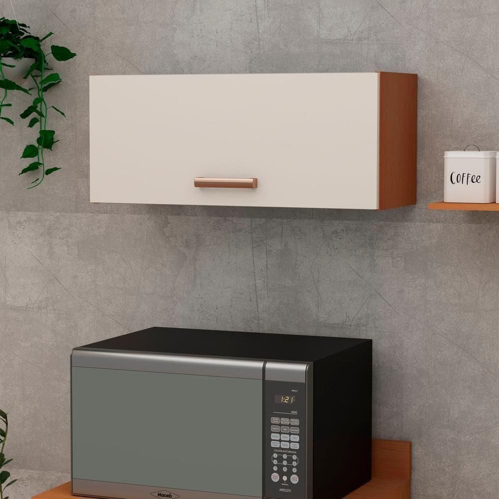 Armário De Cozinha Genialflex Essência Freijó Branco Laca