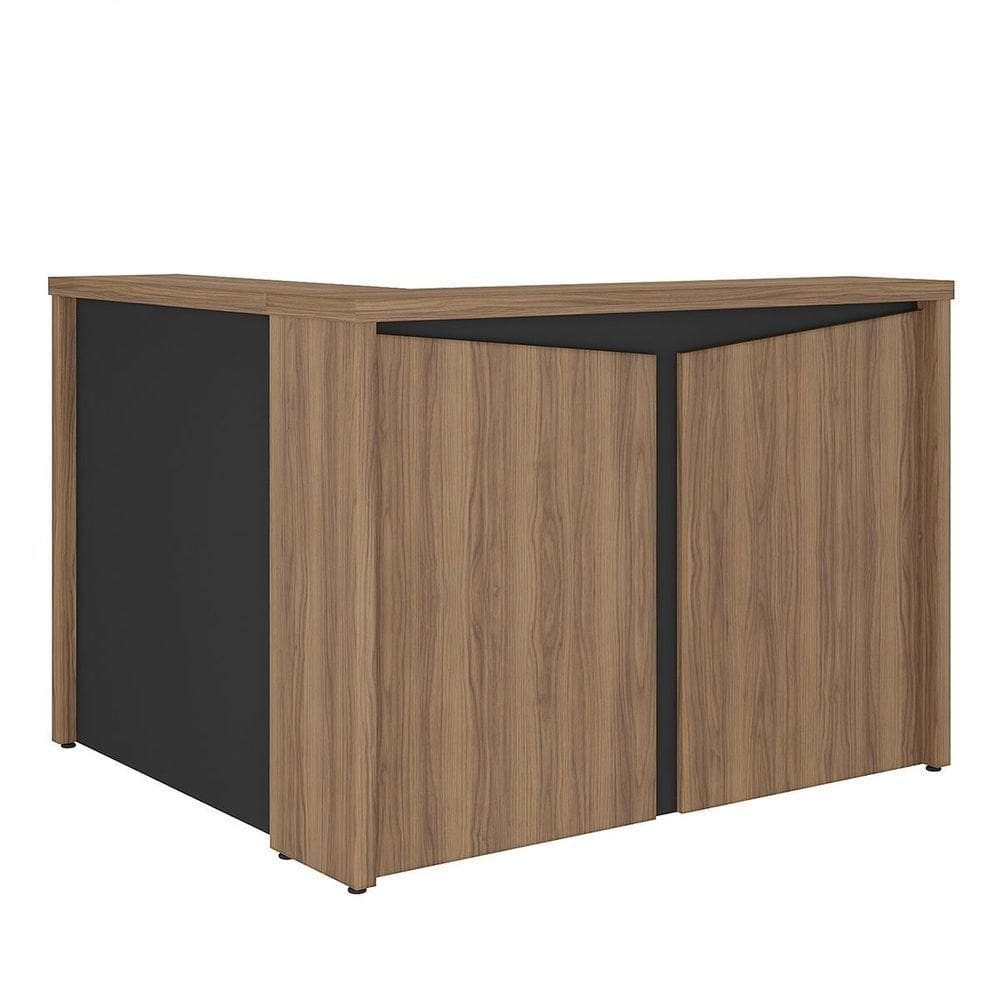 Balcão Para Escritório Para /recepção Nogal/preto