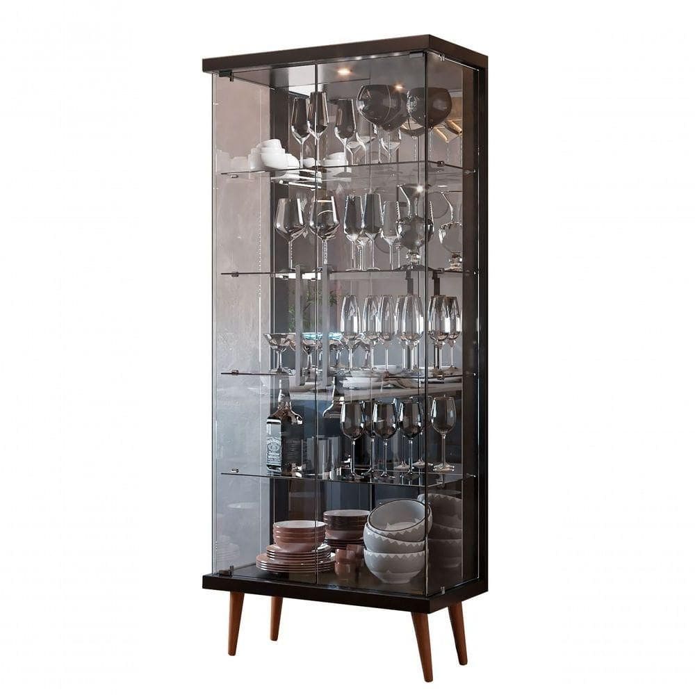 Cristaleira Tifanny Preto - Imcal Móveis