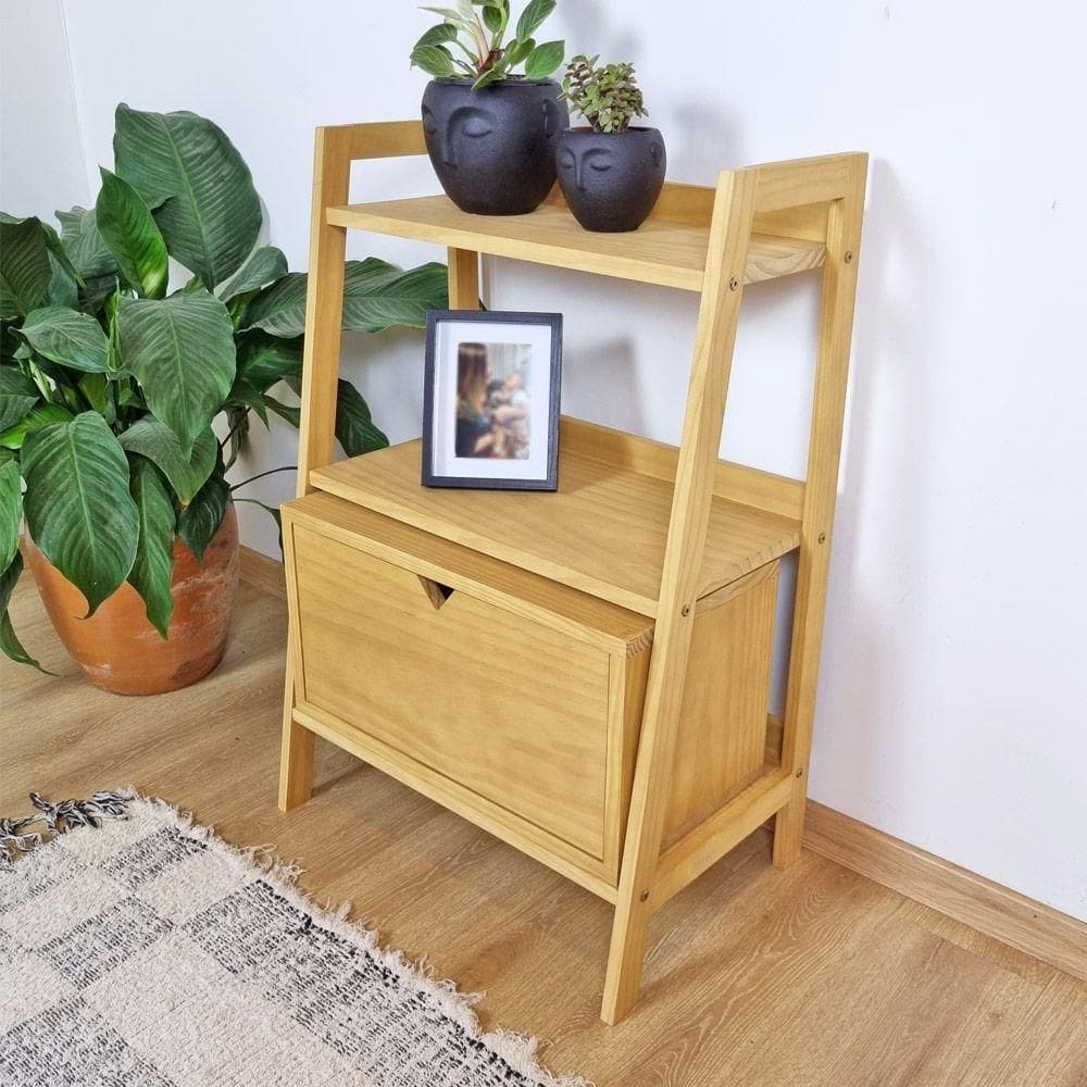 Conjunto Estante Pipa 3 Prat Com Nicho Com Porta Me Madeira Cor