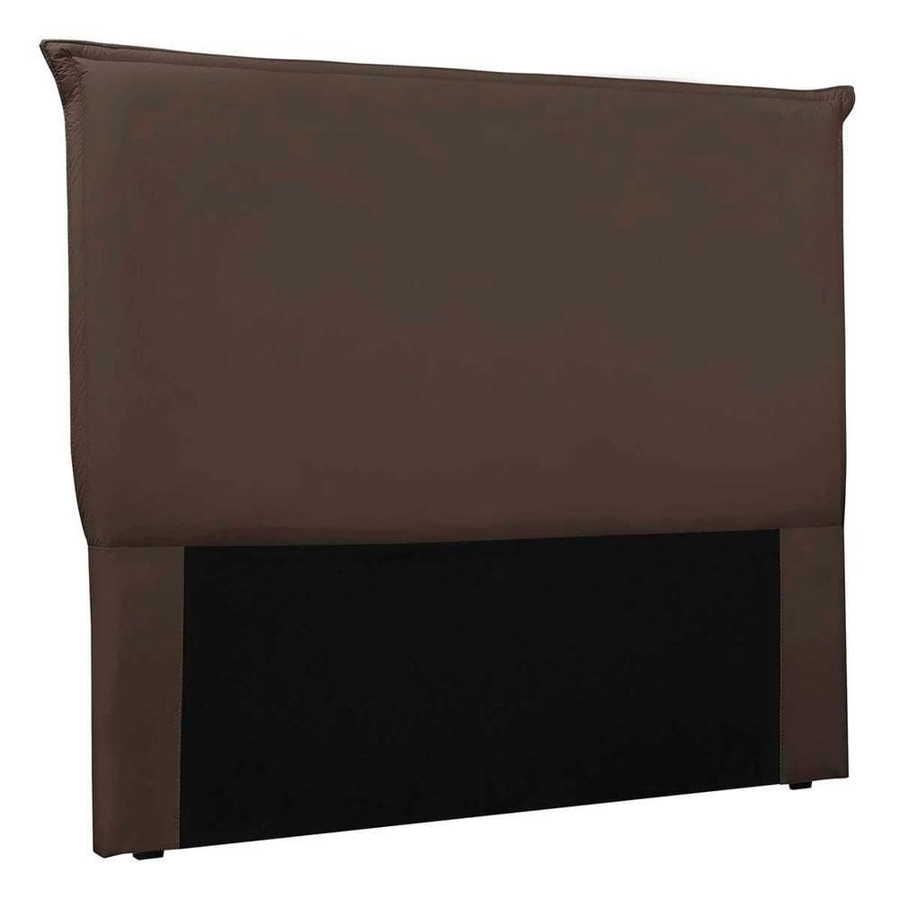 Cabeceira Estofada Nápoles 140cm Casal Veludo Marrom