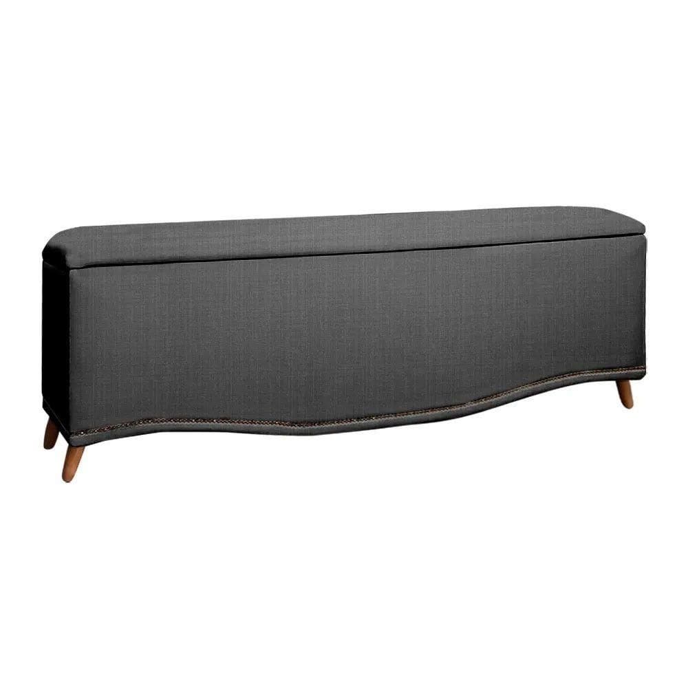 Calçadeira Sapateira Baú Holanda 160cm De Largura Linho Star Confort Trovão