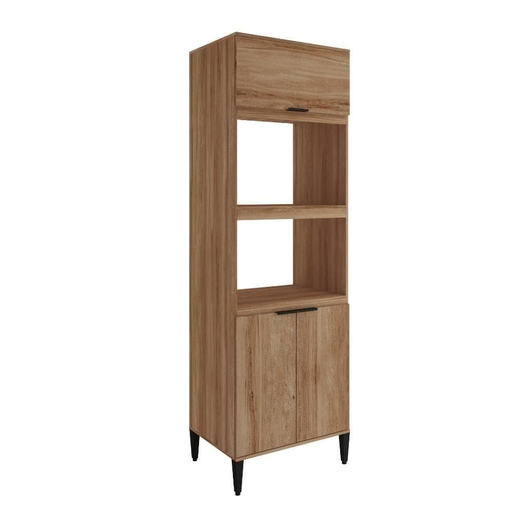 Torre Quente Miami Para 1 Forno 1 Microondas 3 Portas Carraro Freijó