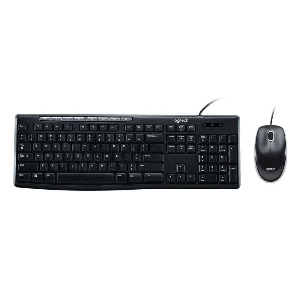 Kit Teclado E Mouse Logitech Mk200 Cinza Usb - 920-002718