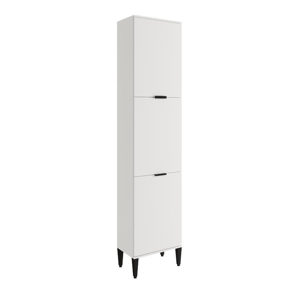 Paneleiro Miami 3 Portas 5 Prateleiras Carraro Branco