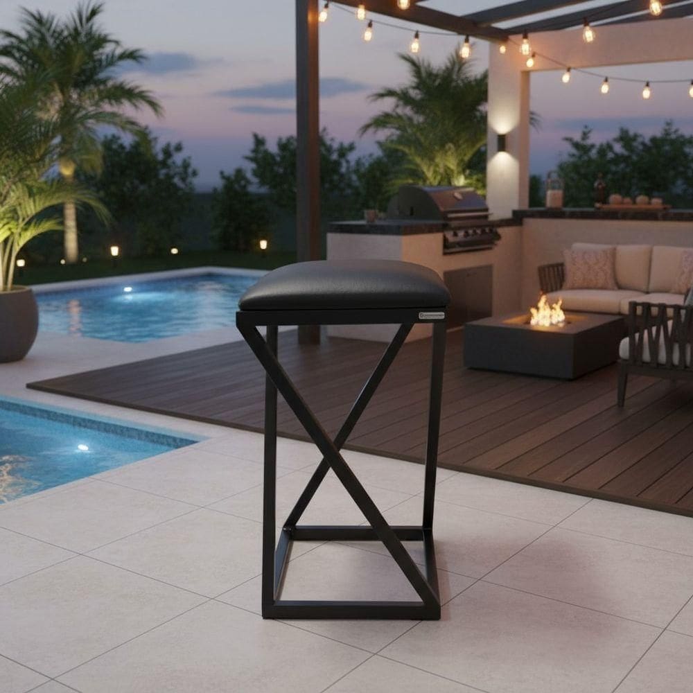 Banqueta Banco Cozinha Lanchonete Industrial Preto