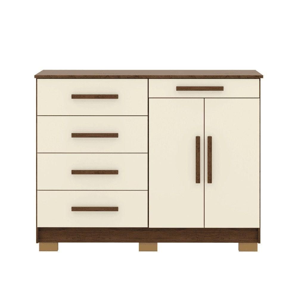 Cômoda Sapateira Armario Multiuso Sirius Imbuia Champanhe - Mabe Magazine