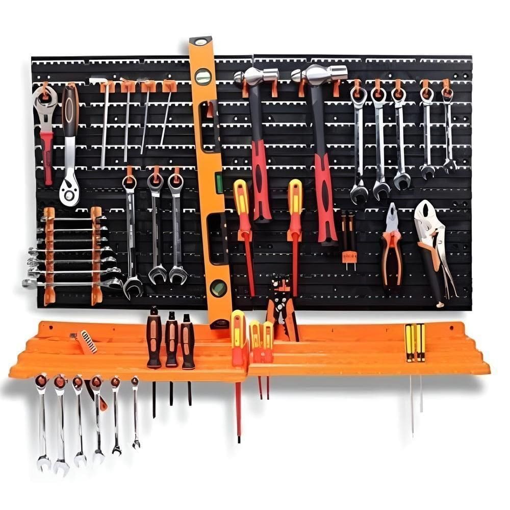 Gaveteiro Porta Ferramentas Estante Organizador Bancada Chaves Prego Prateleira Multiuso 52 Peças Parede