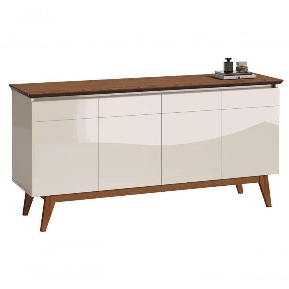 Buffet Classic Off White Com Freijó - Imcal Móveis