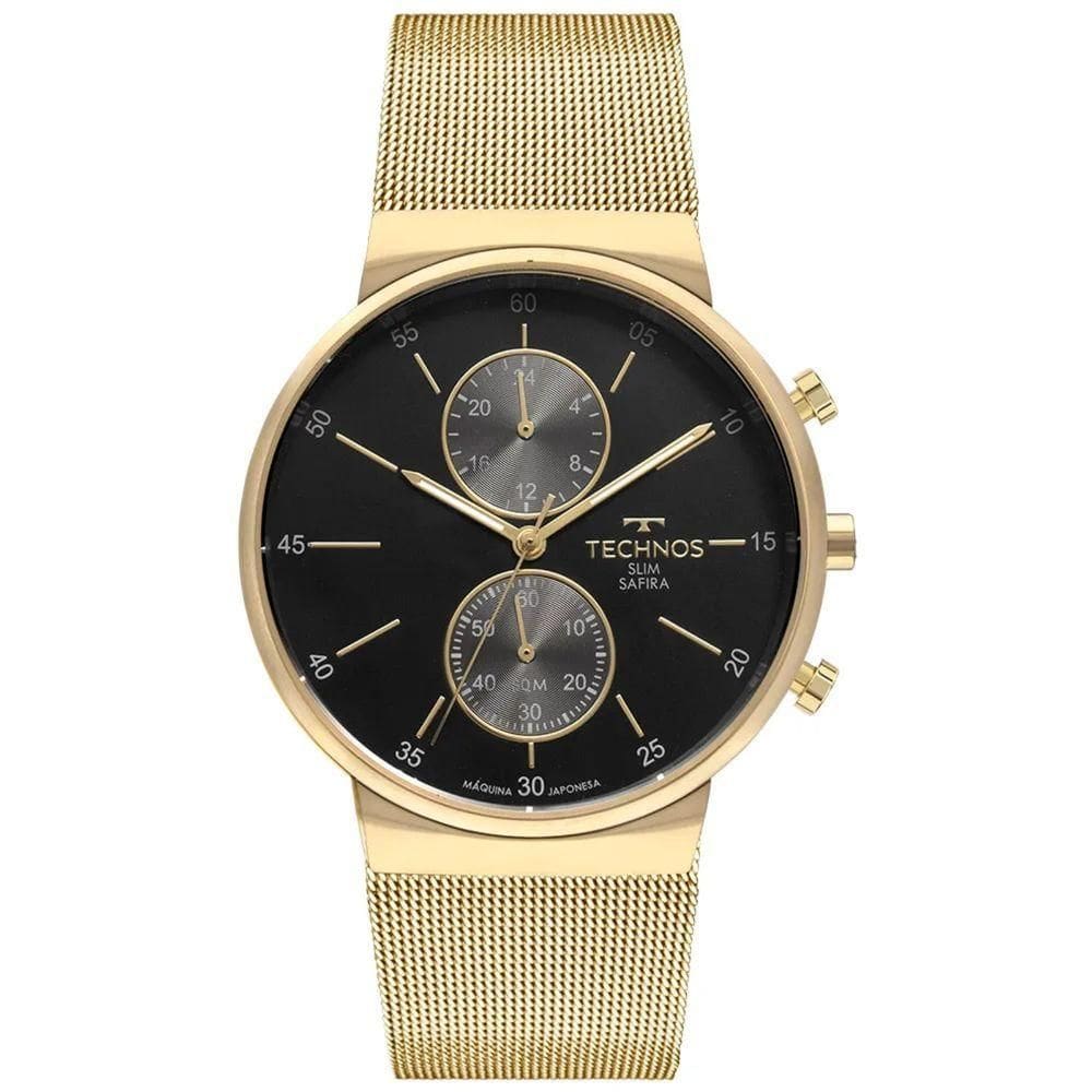 Relógio Technos Slim Vd36aa/1p Dourado Masculino