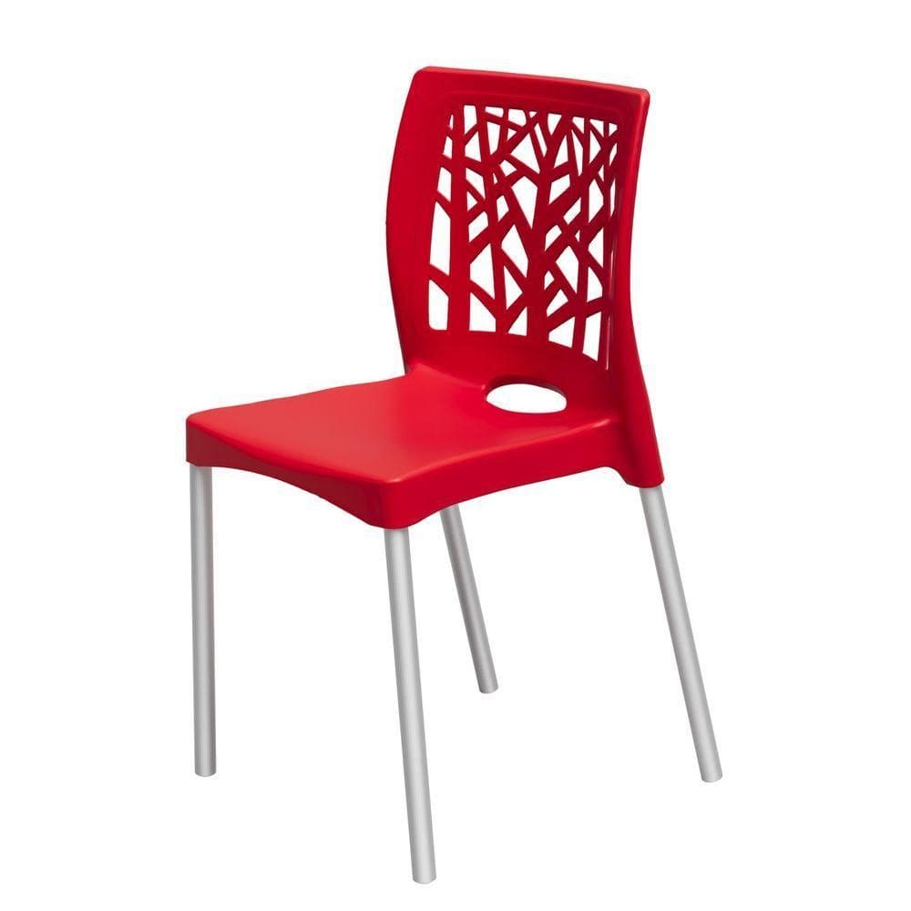 Cadeira Jardim Gourmet Nature De Polipropileno – Tk Vermelho