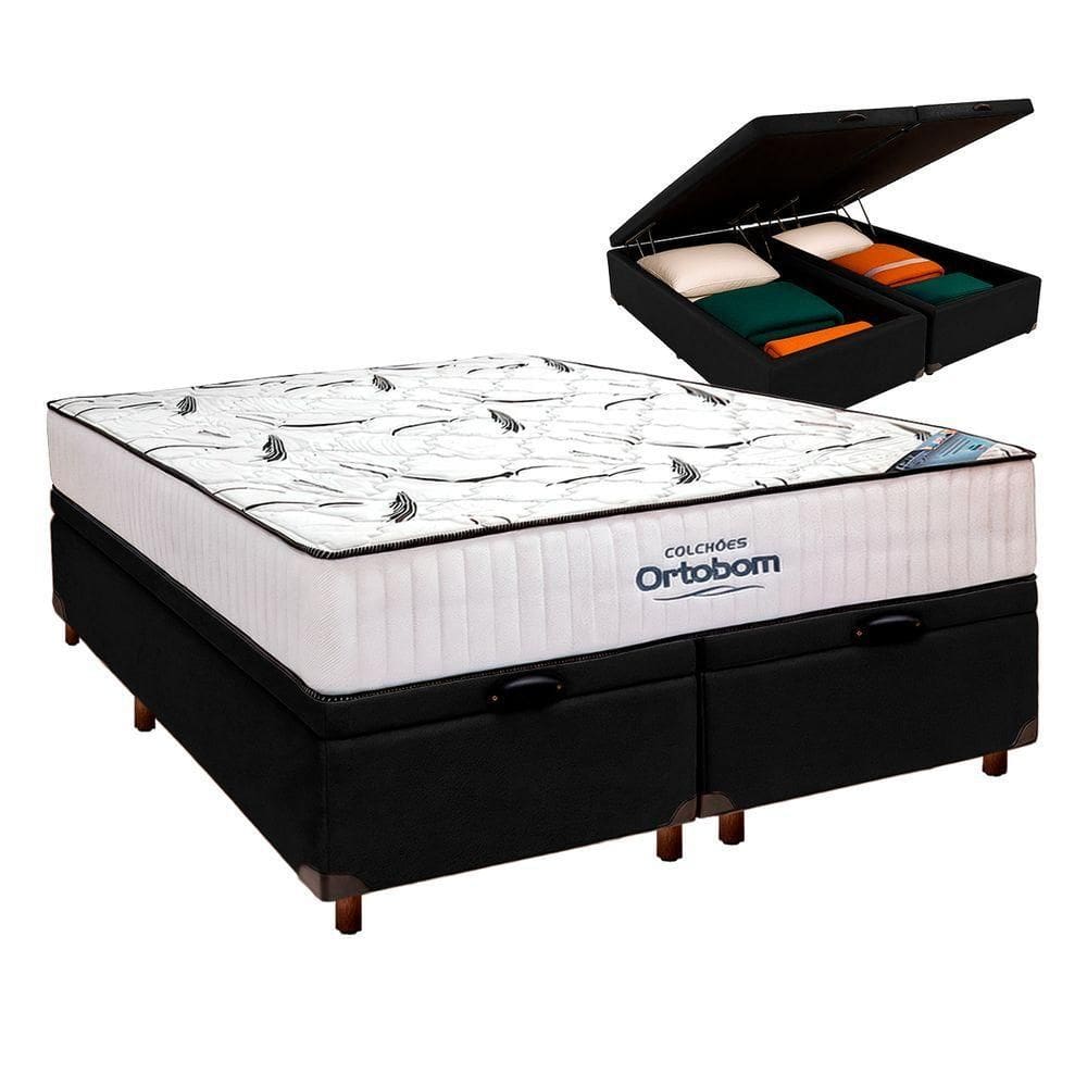 Cama Box Begetiza + Colchão Queen High Foam Ortobom
