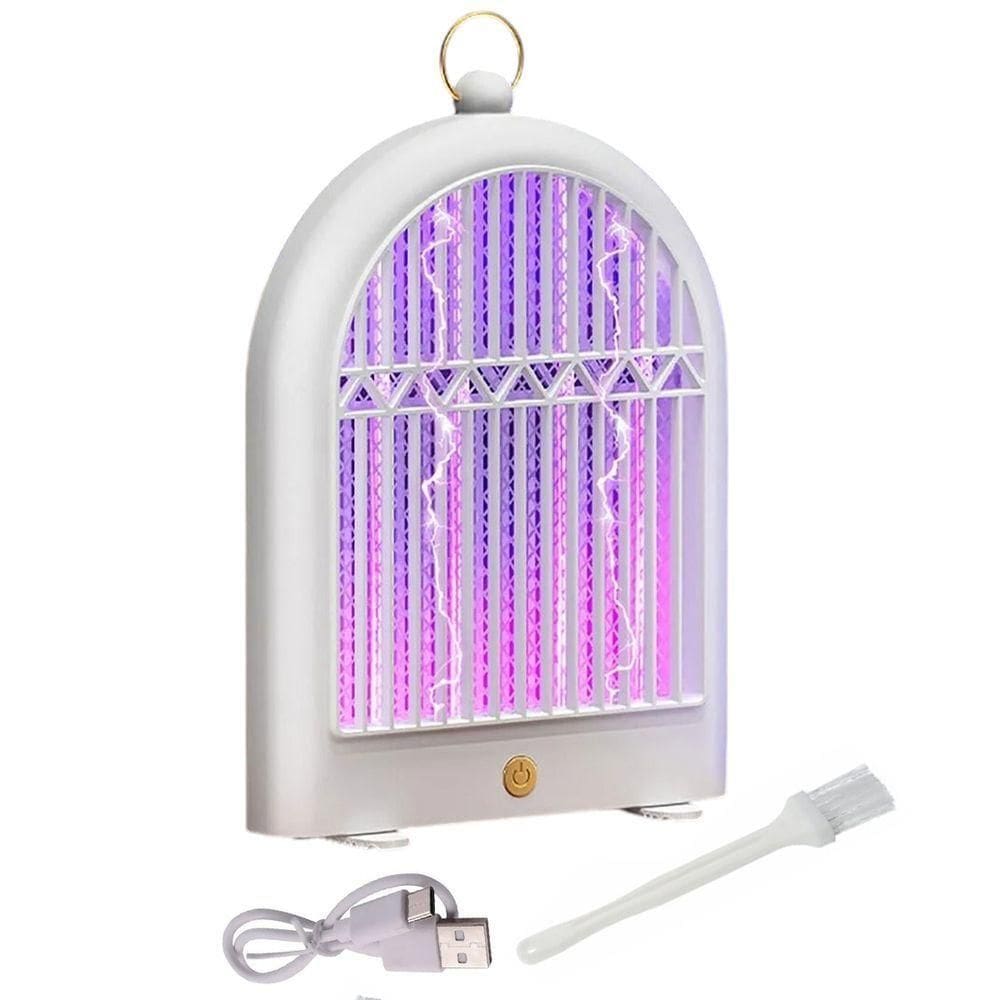 Luminaria Repelente Luz Ultravioleta Pega Mata Inseto Mosquito Mosca Pernilongo Usb Portatil Gancho Pendurar
