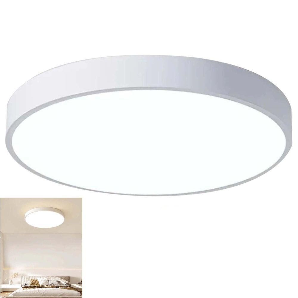 Luminaria Plafon Sobrepor Moderno Led 3 Tons Teto Decoração Iluminação Escritorio Empresa Sala Quarto Residencial