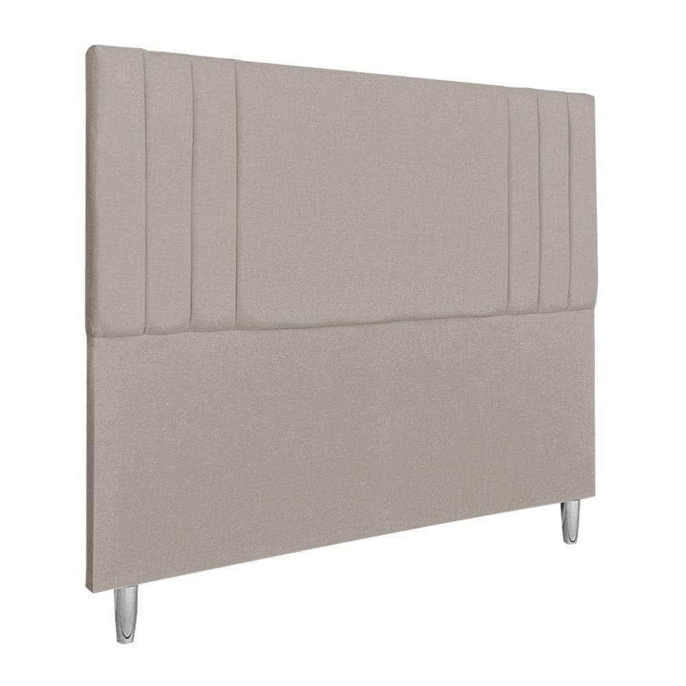 Cabeceira Casal 1,95m Viena Linho Capuccino Dal Poz Estofados
