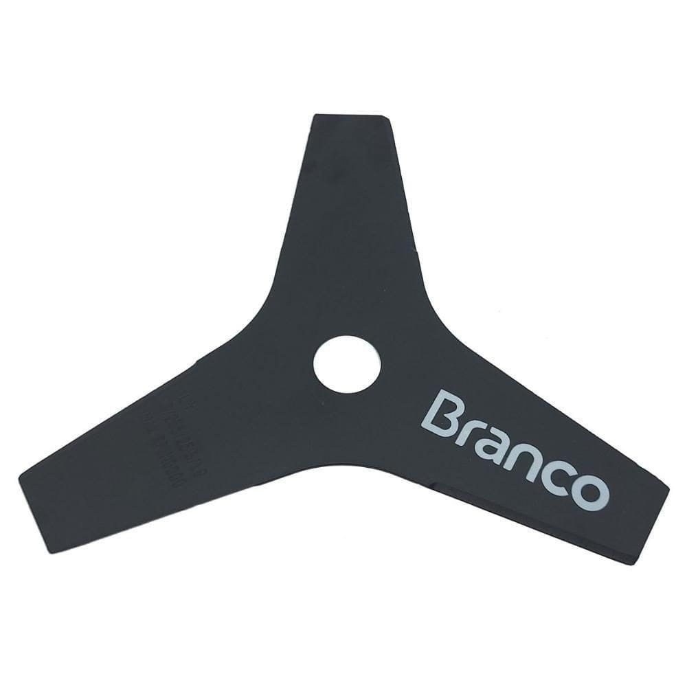 Lamina 3 Pontas Roçadeira Branco Espessura 2mm Furo 25,4mm