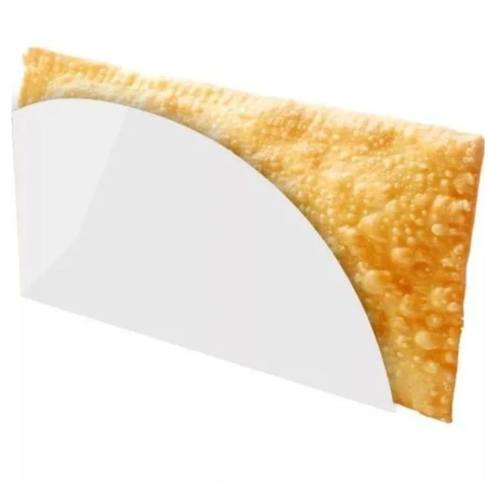 Embalagem p/ Pastel, Salgado 7x17 cm branco s/ imp 50 unid.