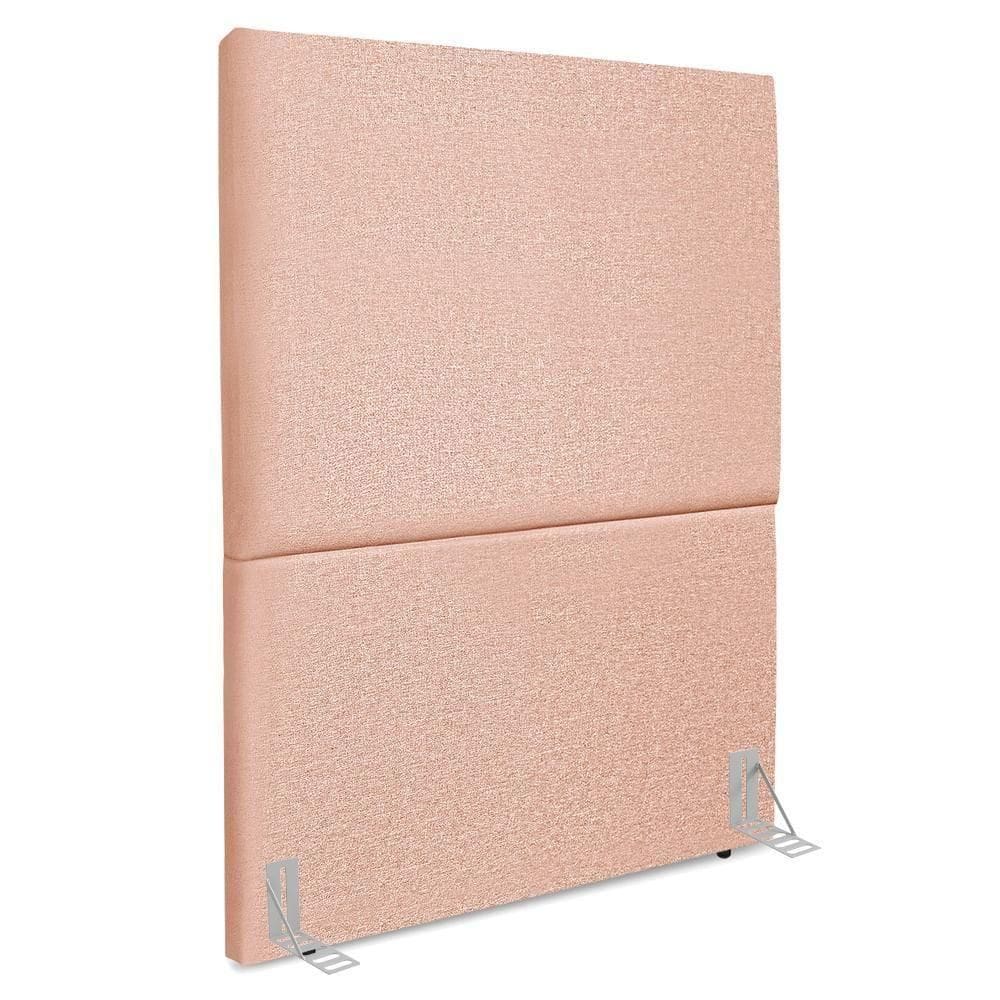 Cabeceira Solteiro 100 Cm Com Frame Luna Linho Rose Artte Rose