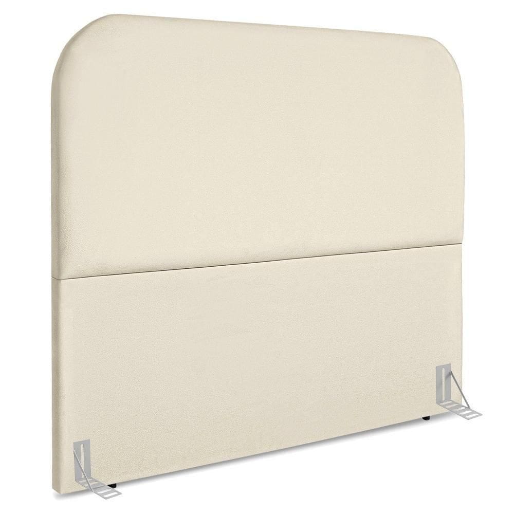 Cabeceira Casal 140 Cm Com Frame Alana Suede Artte Bege