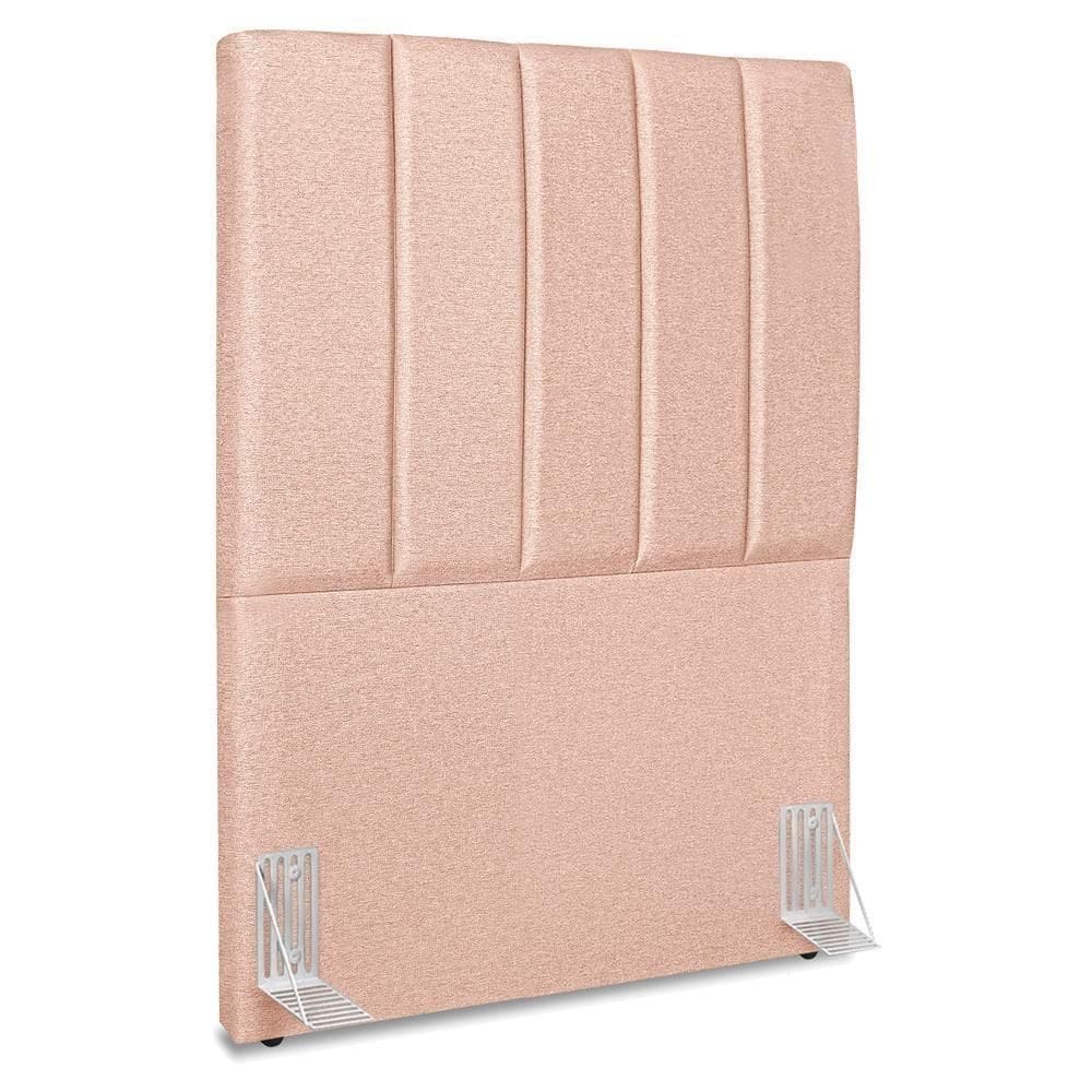 Cabeceira Solteiro 90 Cm Com Frame Dalia Linho Rose Artte Rose