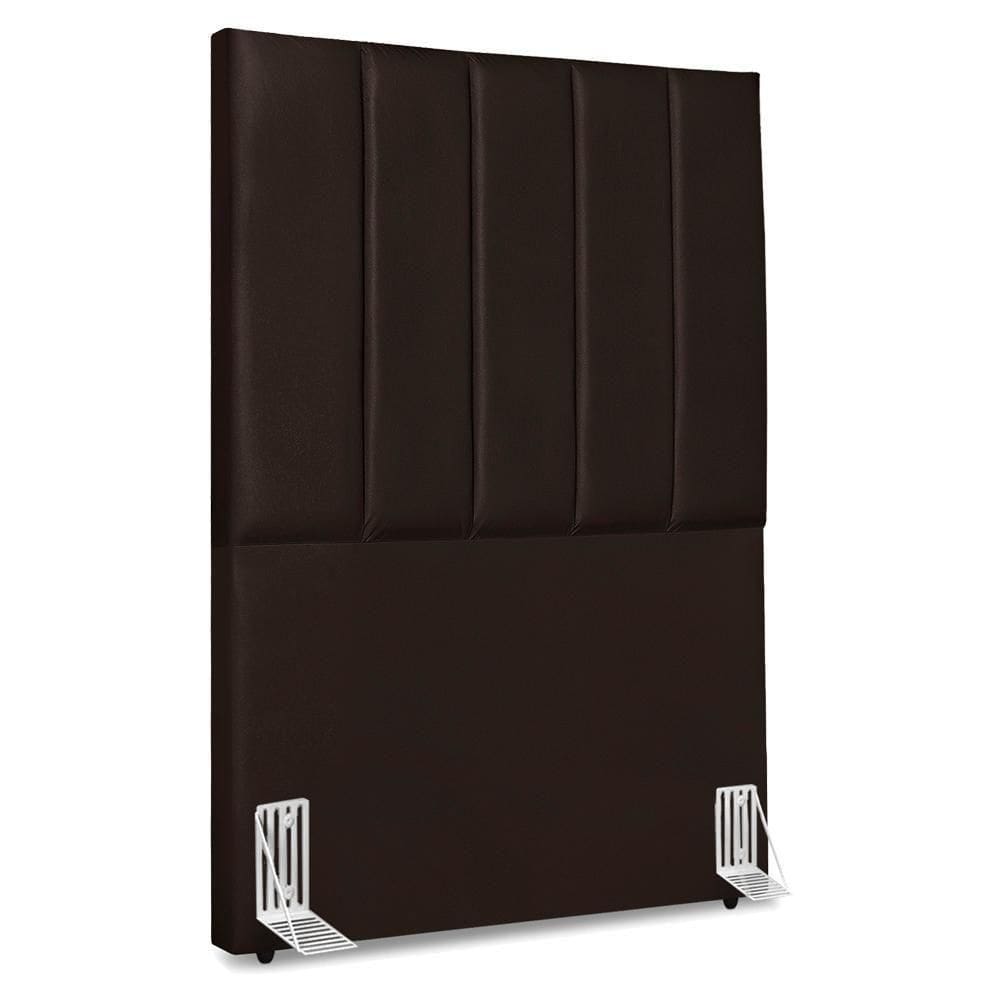 Cabeceira Solteiro 90 Cm Com Frame Dalia Corino Marrom Artte Marrom