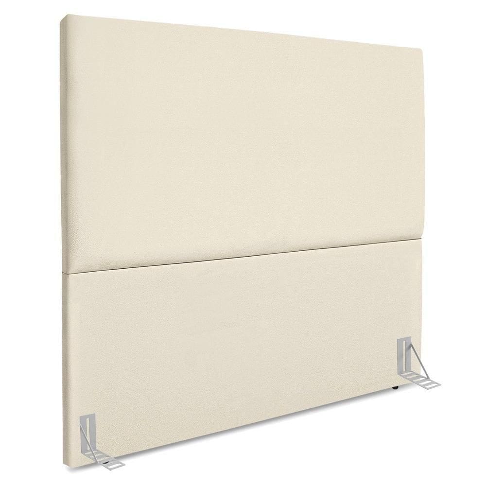 Cabeceira Casal 140 Cm Com Frame Luna Suede Bege Artte Bege
