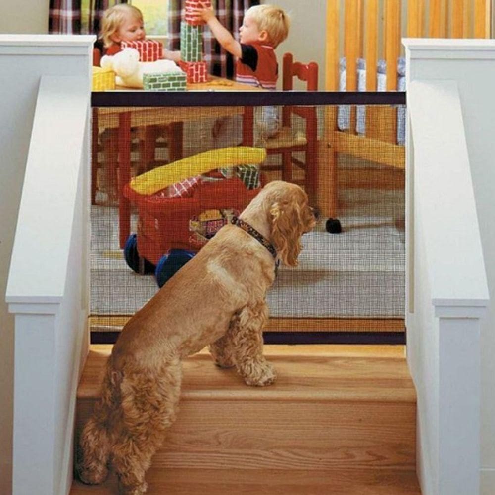 Porta Tela Protetora Grade Bebes Cães Gatos Pet 182 X 76 Cm