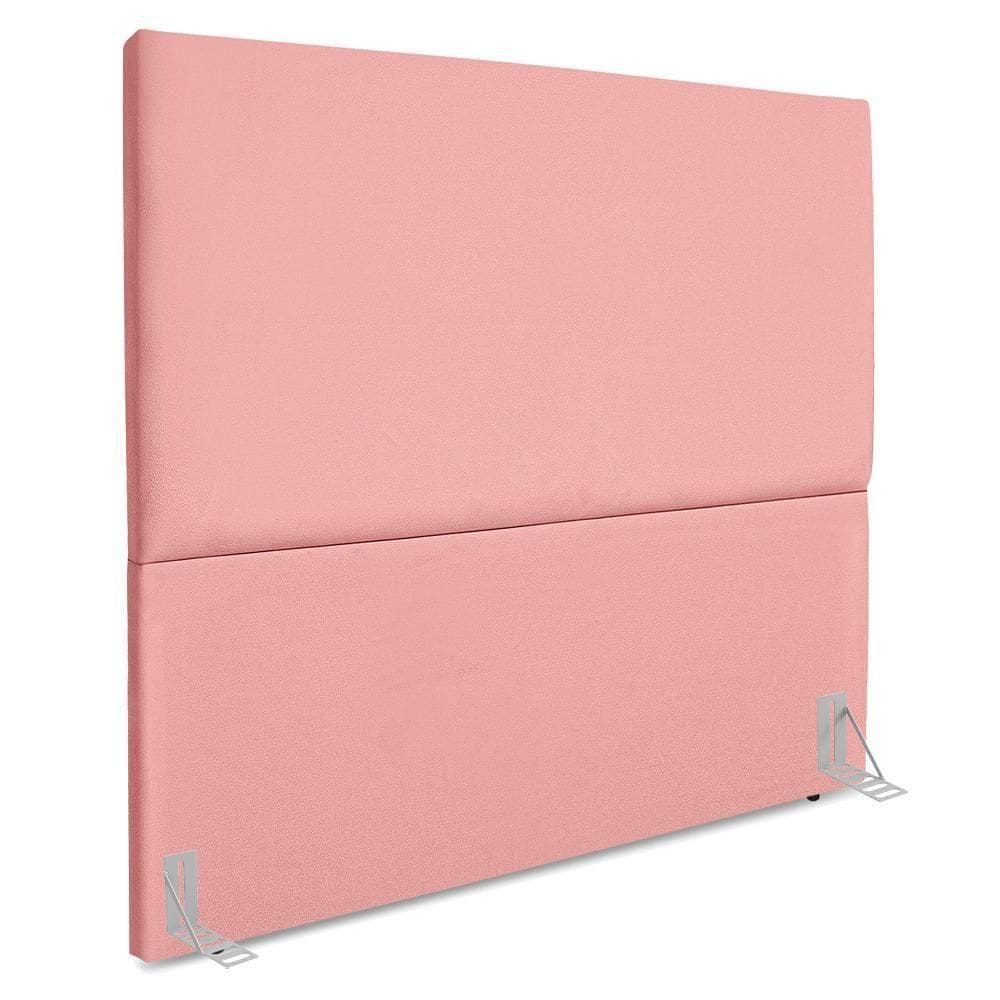 Cabeceira Casal 140 Cm Com Frame Luna Suede Rosa Artte Rosa