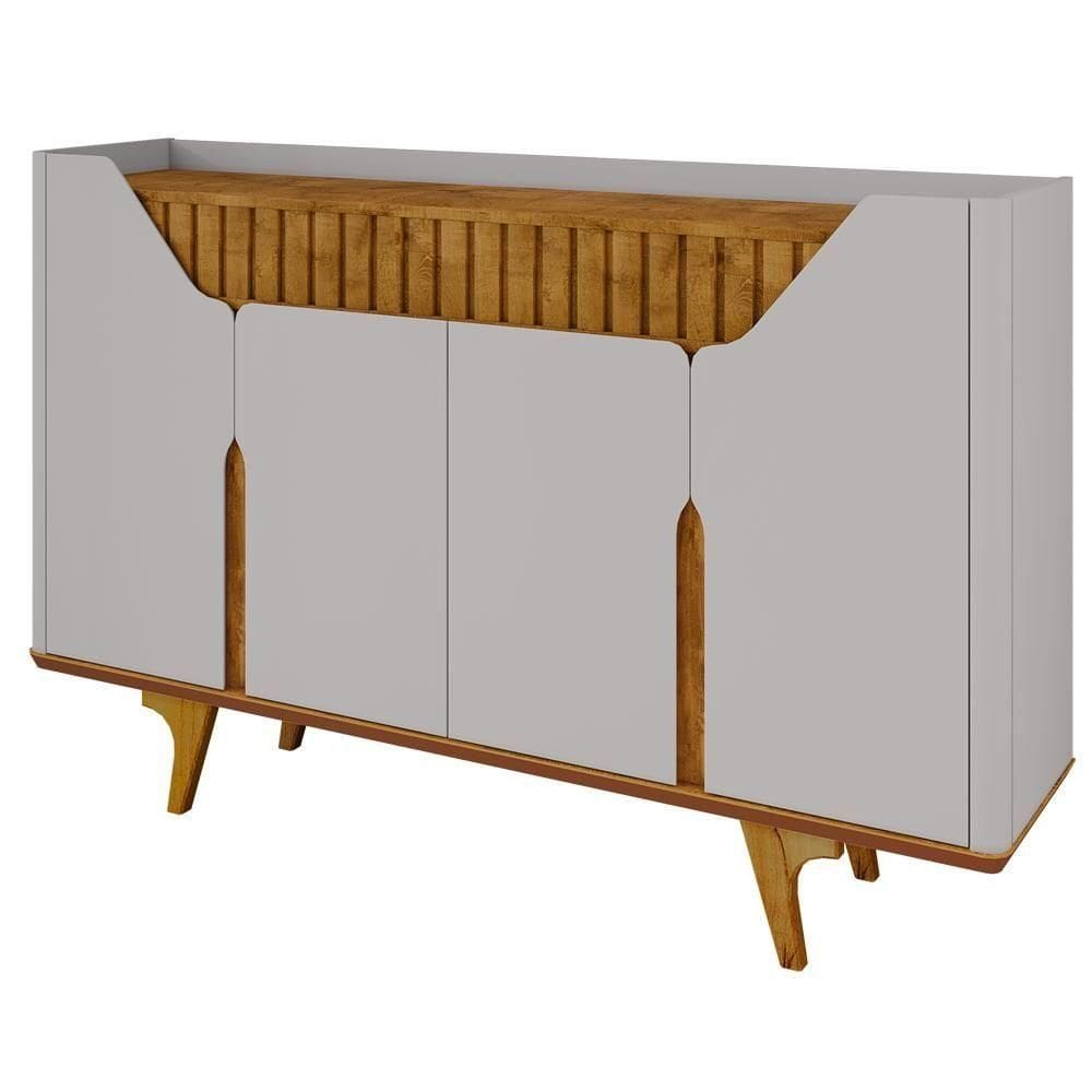 Balcão Buffet 4 Portas Tamisa 160 Cm Bechara Off White Cinamomo