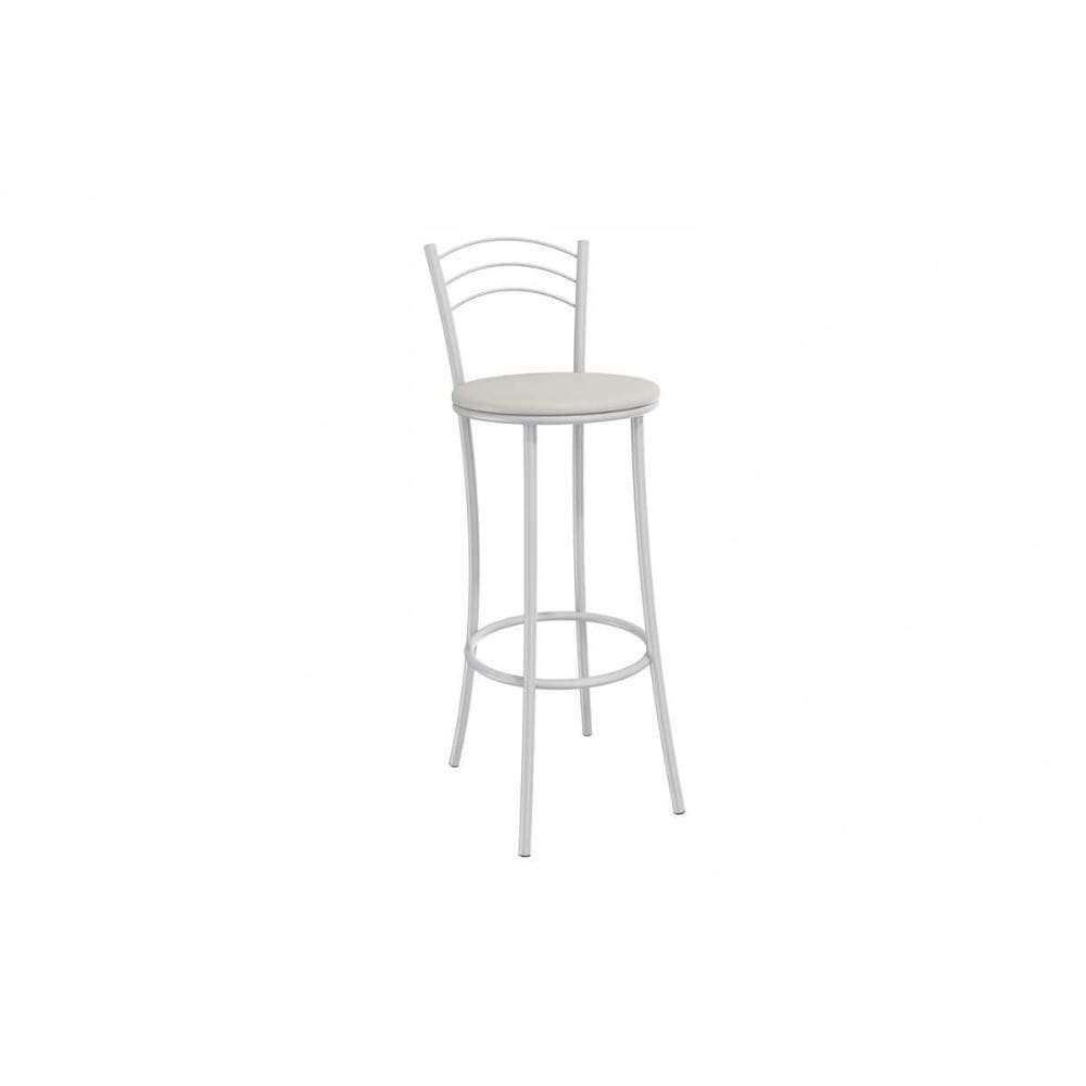 Banqueta Sala De Jantar Petra 1b700br Aço 1 Un Branco-corano Branco - Kappesberg