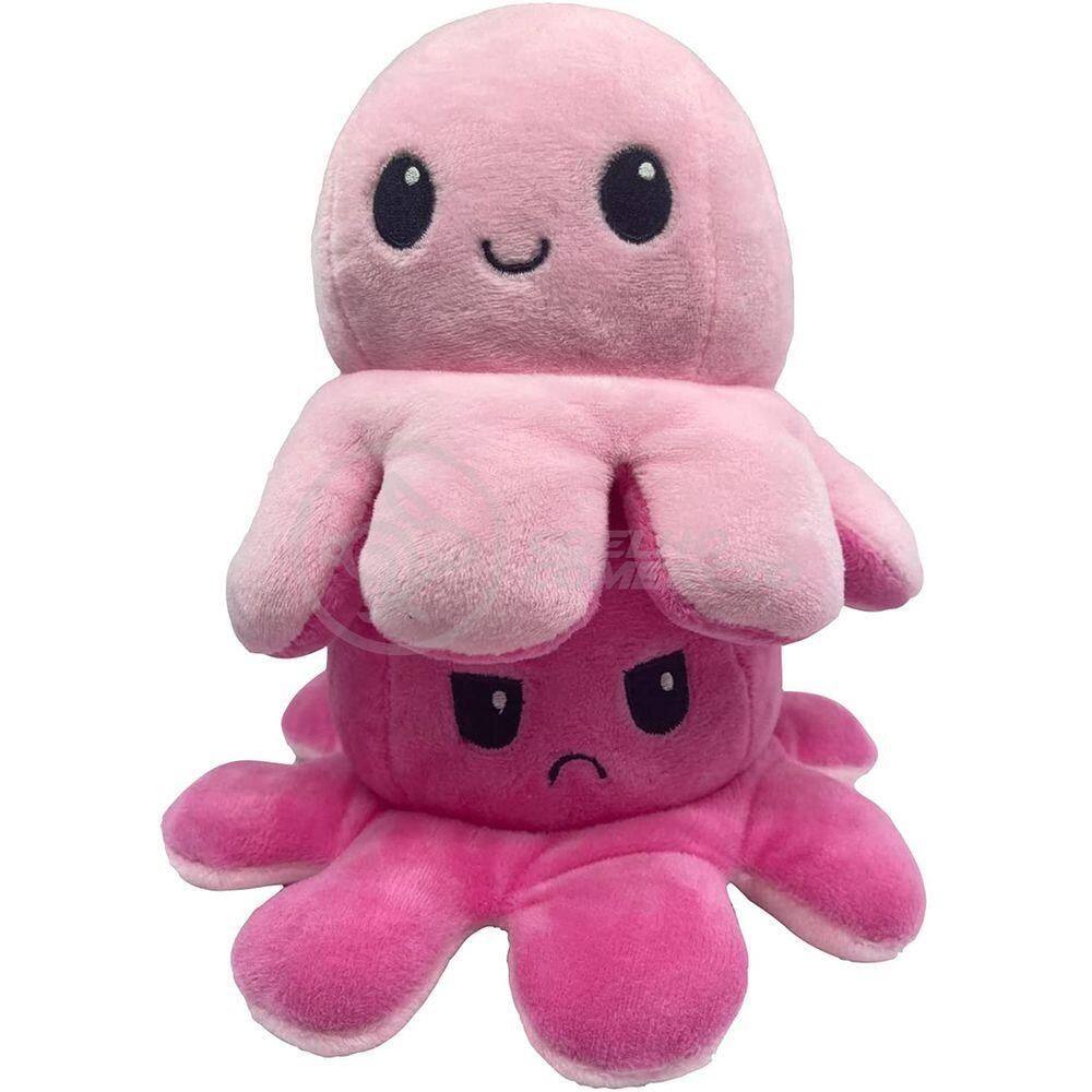 Polvo Reversível Feliz E Bravo 2 Em 1 Macio Pink E Rosa